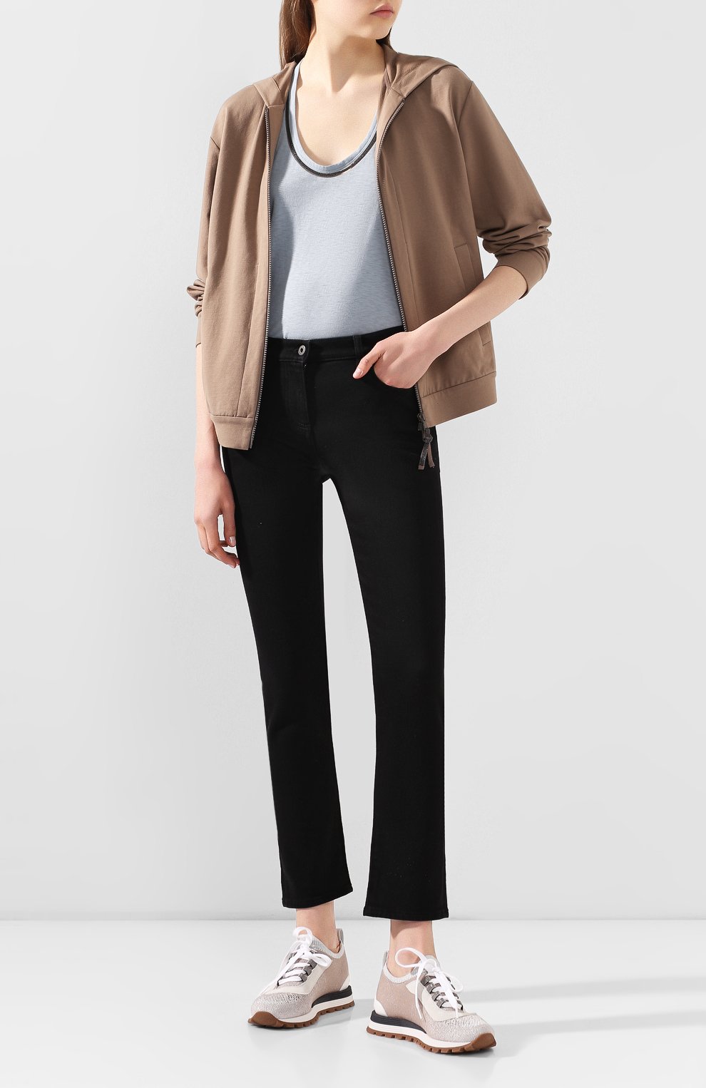 Текстильные кроссовки BRUNELLO CUCINELLI, арт. MZ35G1804, фото 2