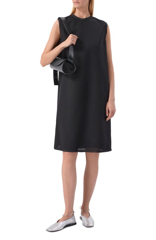 Кожаные балетки Ring Jil Sander J15WZ0009/P4836 Серебряный  J15WZ0009/P4836 Фото 3
