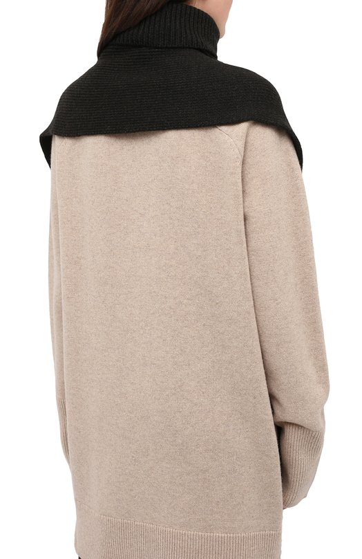 Шерстяной воротник Alexandra Golovanoff Серый, фото 4