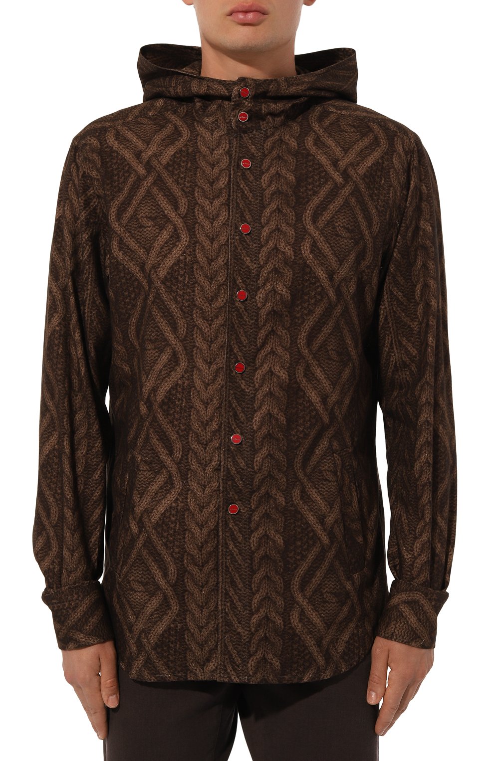 Хлопковая рубашка KITON, арт. UMCMARH0908504, фото 3