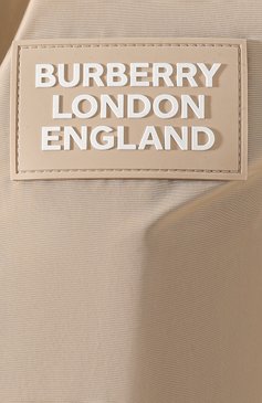 Женский плащ oxclose BURBERRY бежевого цвета, арт. 8022732 | Фото 5 (Материал внешний: Синтетический материал; Рукава: Длинные; Материал подклада: Синтетический материал; Статус проверки: Проверена категория; Длина (верхняя одежда): До колена, До середины бедра; Стили: Классический; Материал сплава: Проставлено; Драгоценные камни: Проставлено; Кросс-КТ: Куртка)