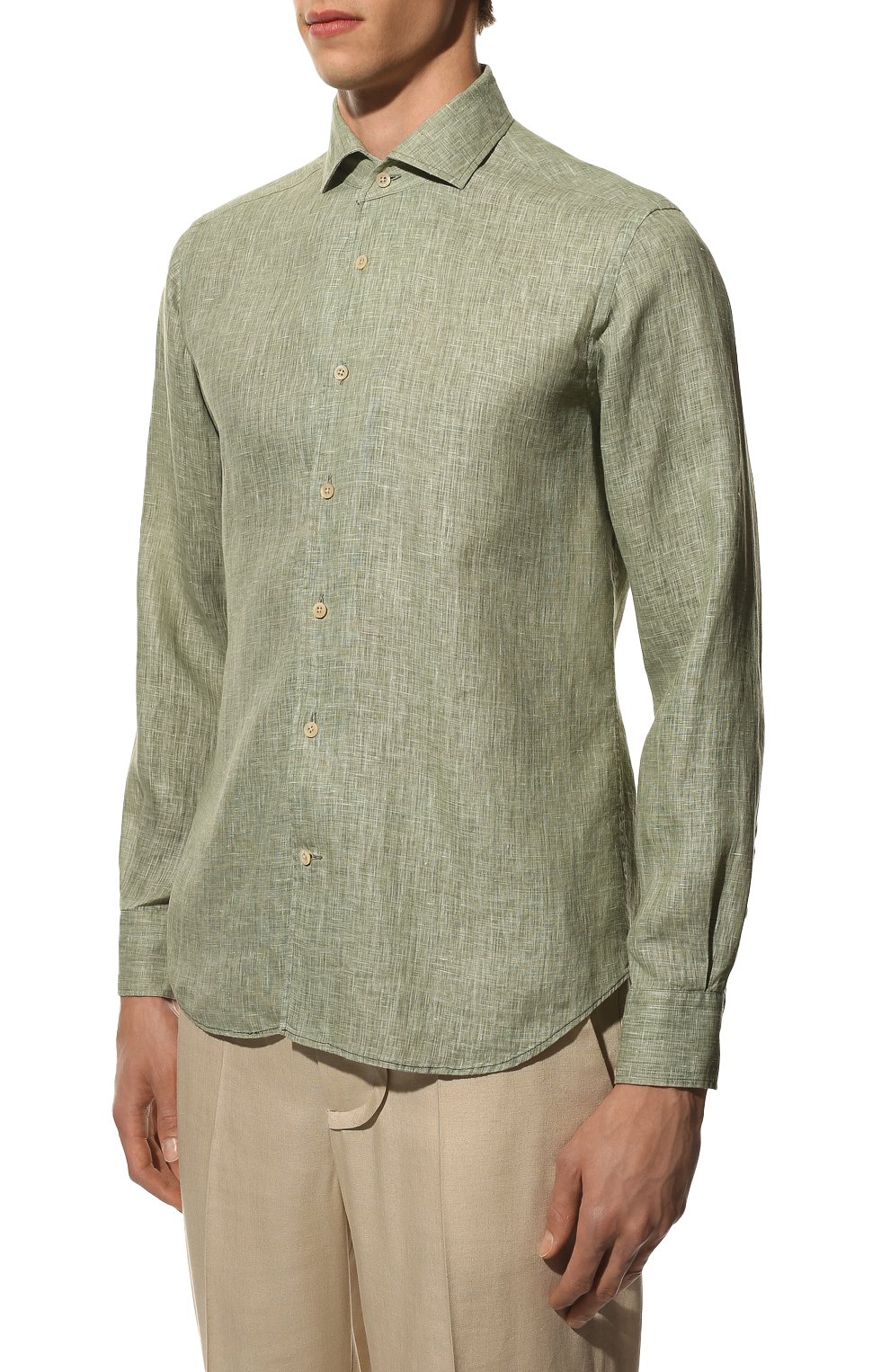 Льняная рубашка CORNELIANI, арт. 89P126-2111912/00, фото 3