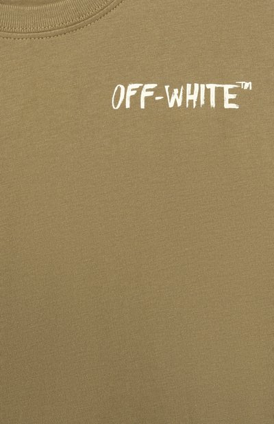 Хлопковая футболка OFF-WHITE, арт. 0BAA002S26JER005_001, фото 3
