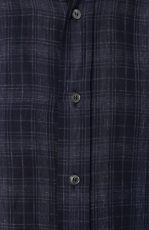 фото Хлопковая рубашка с воротником button down brioni