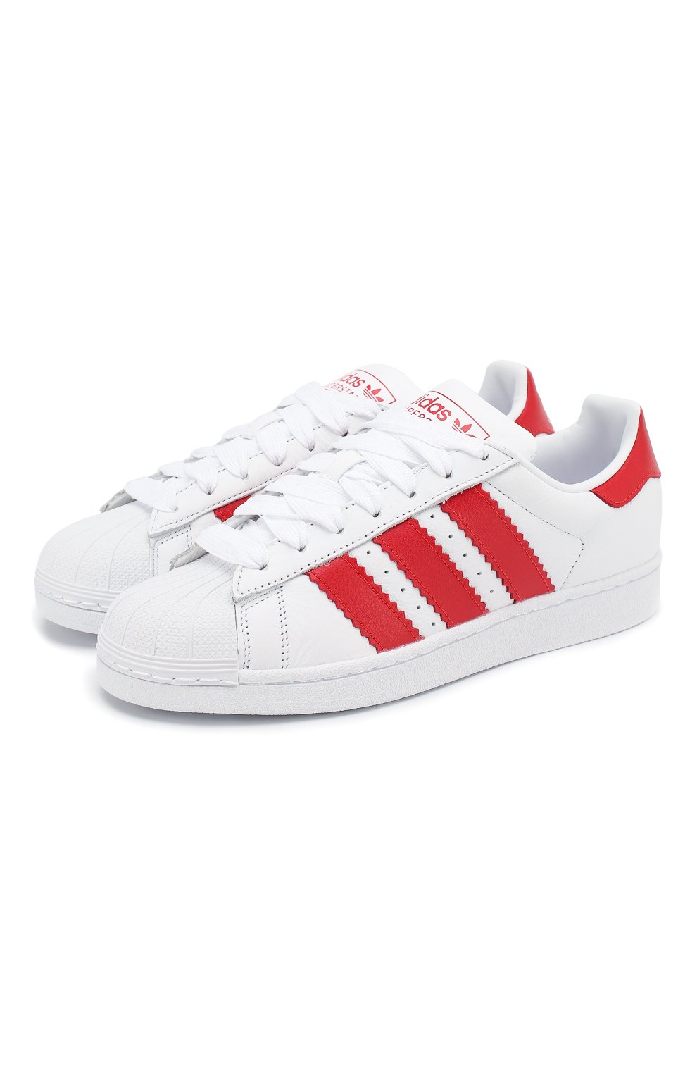 Кожаные кеды superstar ADIDAS ORIGINALS, арт. BD7370, фото 1