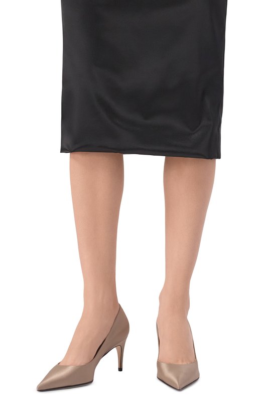 Текстильные туфли MVST by Sergio Rossi MVST B14270-SATIN Бежевый  B14270-SATIN Фото 2