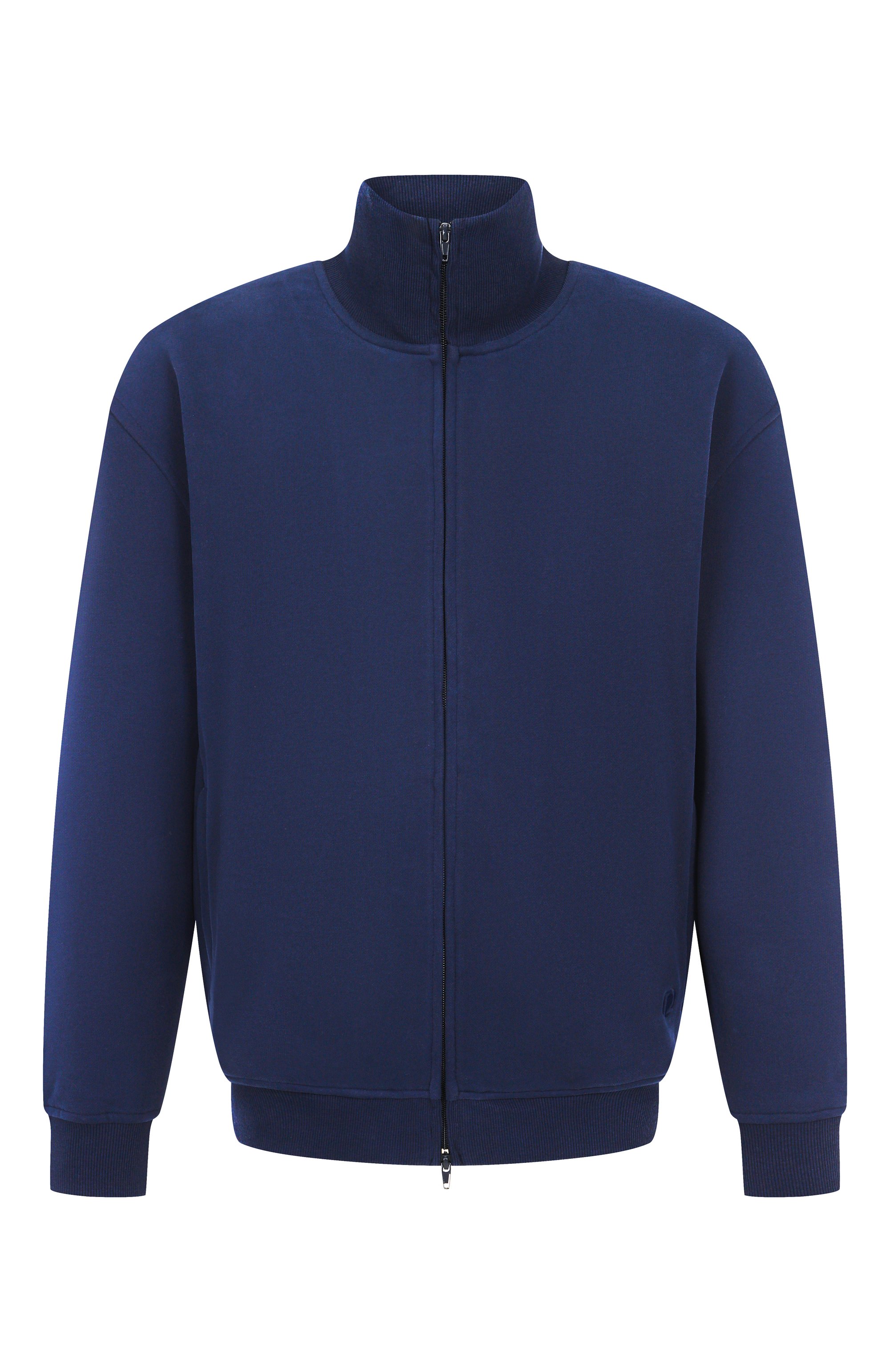 Хлопковая толстовка 12 STOREEZ синего цвета по цене 19000 руб., арт. 126492, фото 1 Хлопковая толстовка 12 STOREEZ, арт. 126492, фото 1