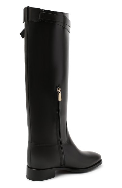 Кожаные сапоги SANTONI черного цвета по цене 164000 руб., арт. WSNH58990BJ2NLESN20, фото 4 Кожаные сапоги SANTONI, арт. WSNH58990BJ2NLESN20, фото 4