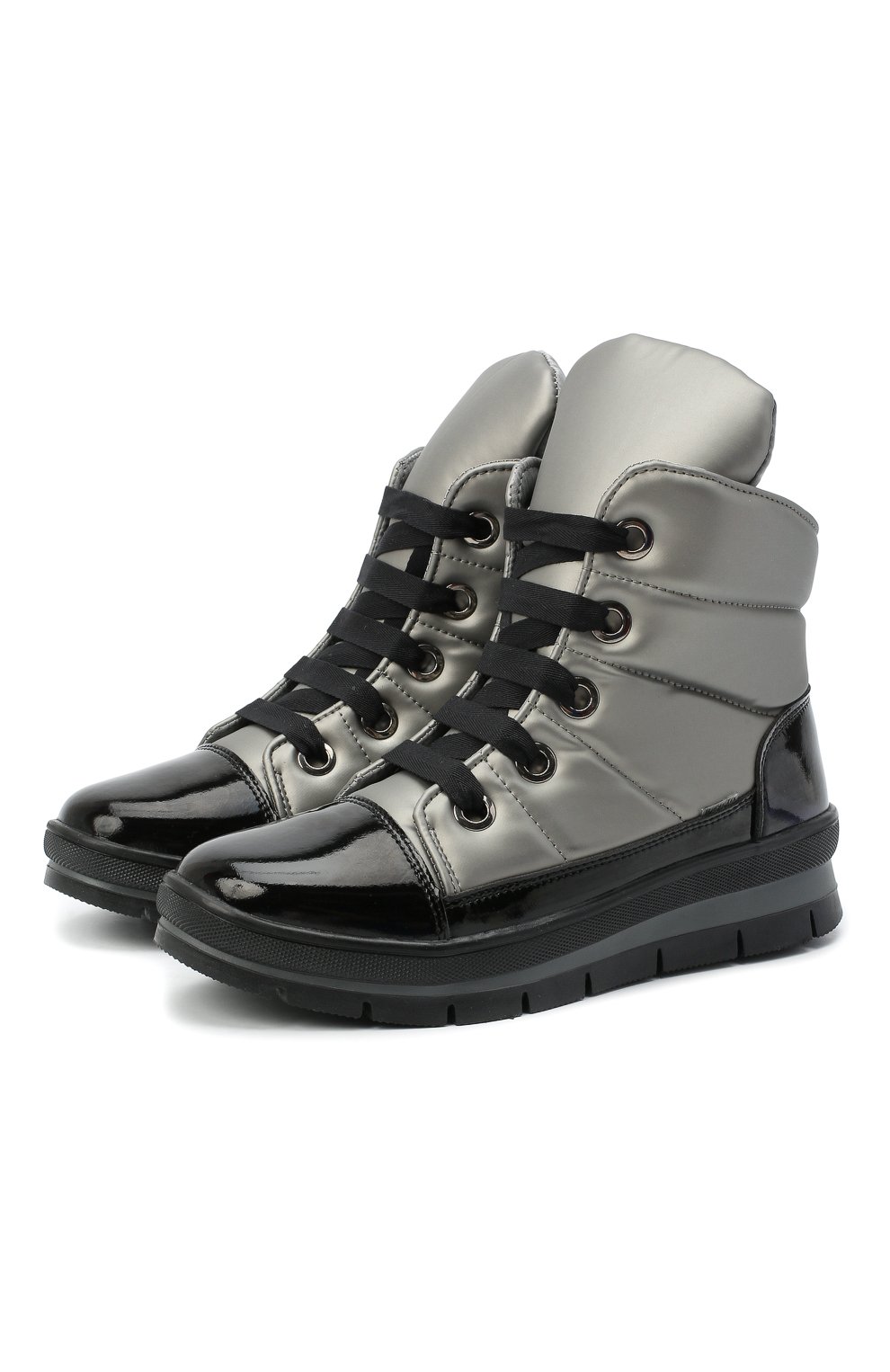 Текстильные ботинки JOG DOG серебряного цвета по цене 20900 руб., арт. 14007R/DR_ZAFFIR0SIGMA/W, фото 1 Текстильные ботинки JOG DOG, арт. 14007R/DR_ZAFFIR0SIGMA/W, фото 1