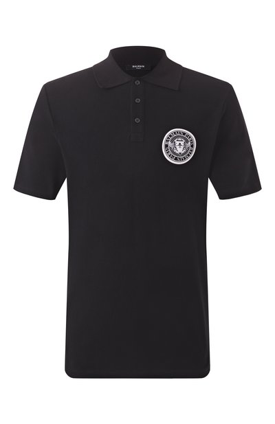 Мужское хлопковое поло BALMAIN, арт. EH1GC026/BC94