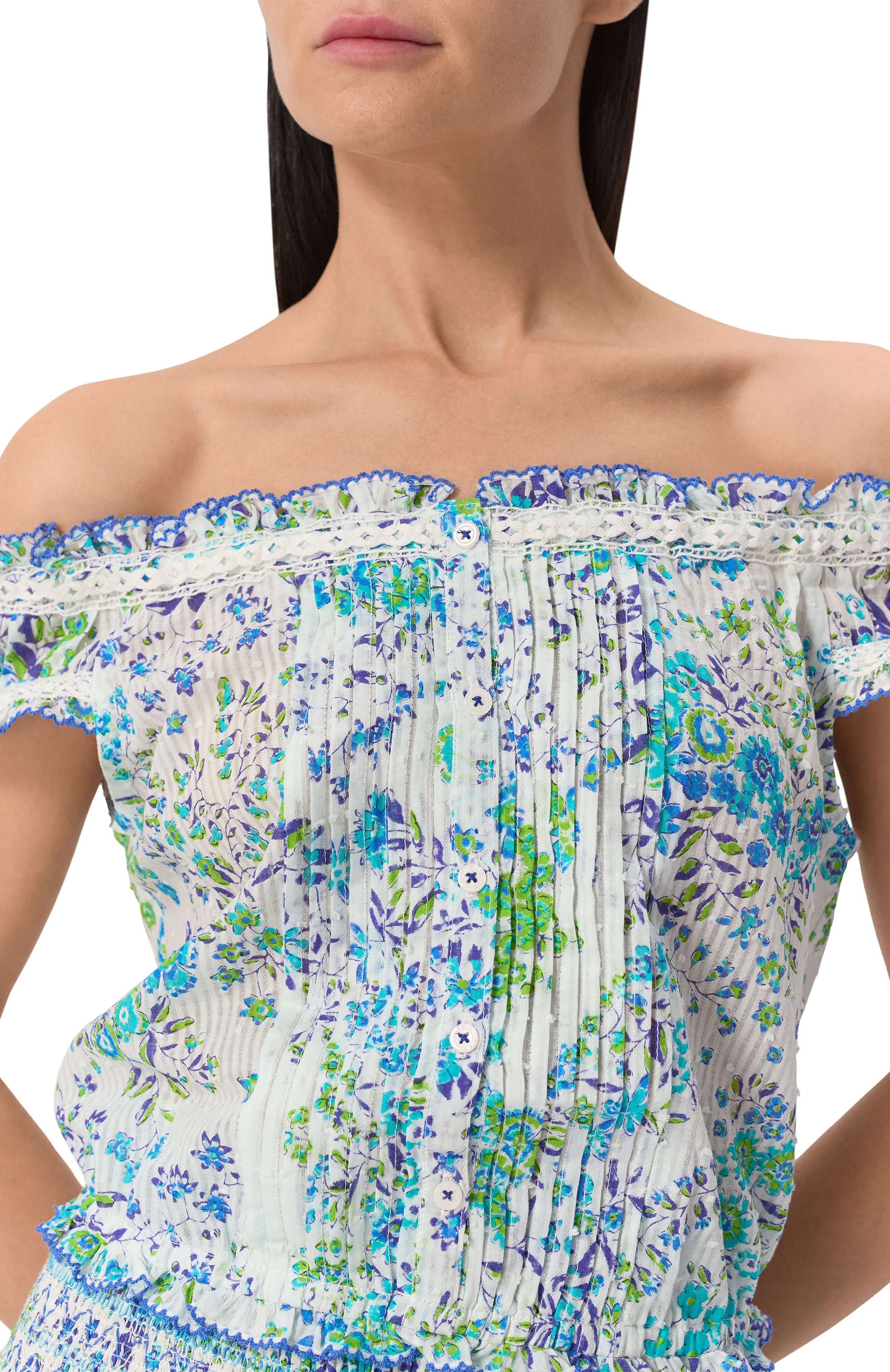 Хлопковый топ POUPETTE ST BARTH, арт. WA4S24D0QLP, фото 5