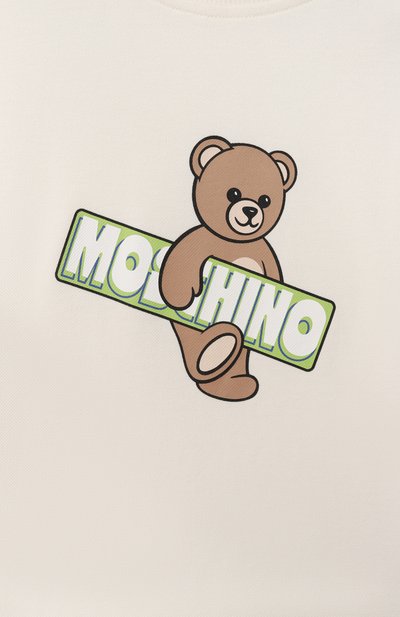 Хлопковая футболка MOSCHINO, арт. HYM03S/LFA07_001, фото 3