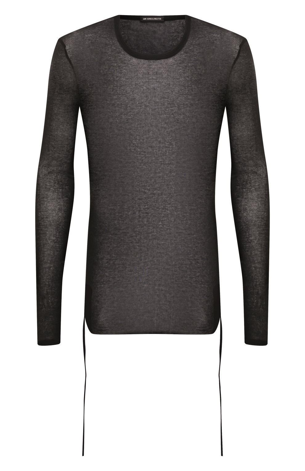 Хлопковый лонгслив ANN DEMEULEMEESTER, арт. 2402-M-JTS10-FA434-099, фото 1