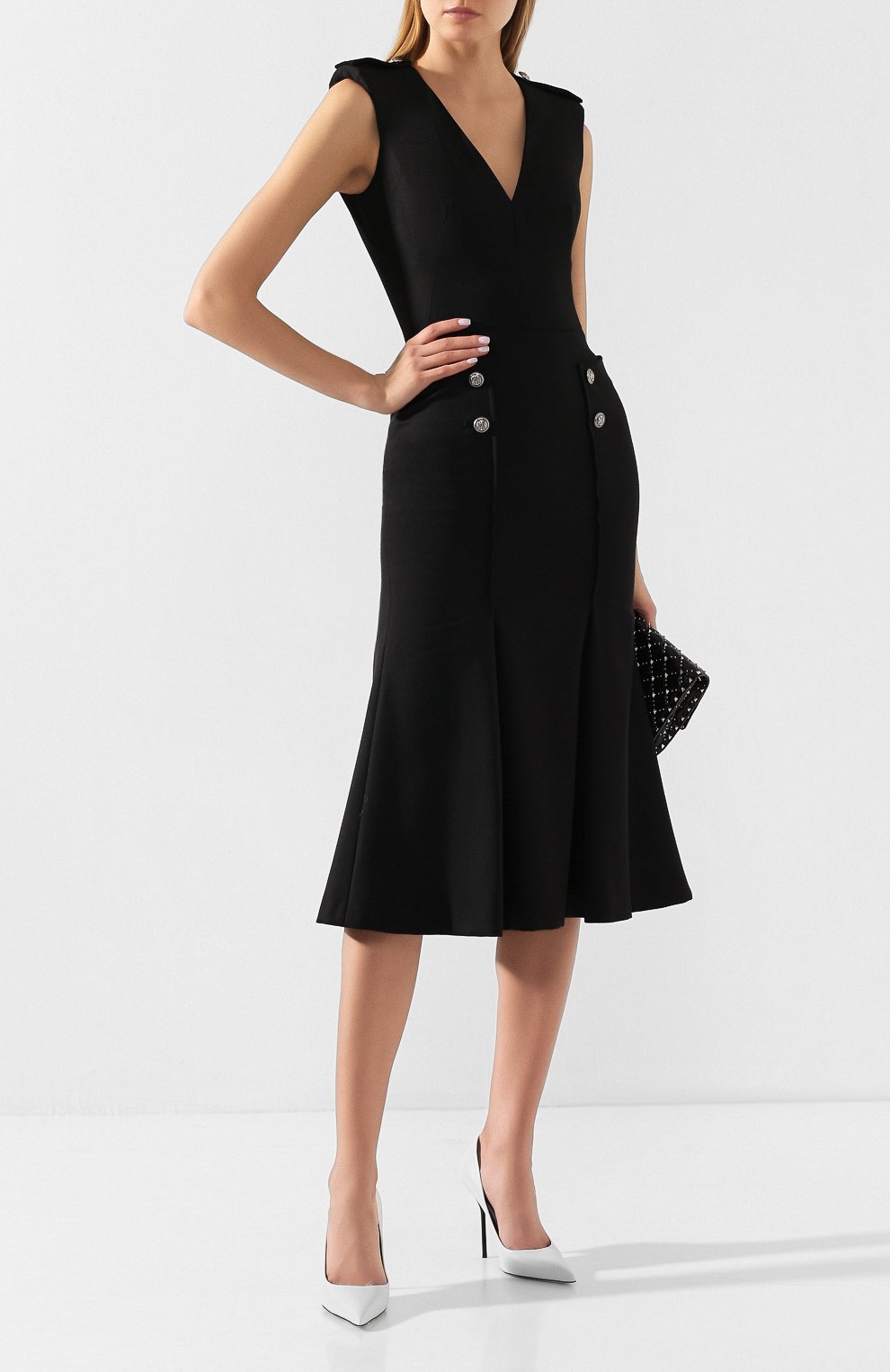 Шерстяное платье ALEXANDER MCQUEEN, арт. 585989/QJAAF, фото 2