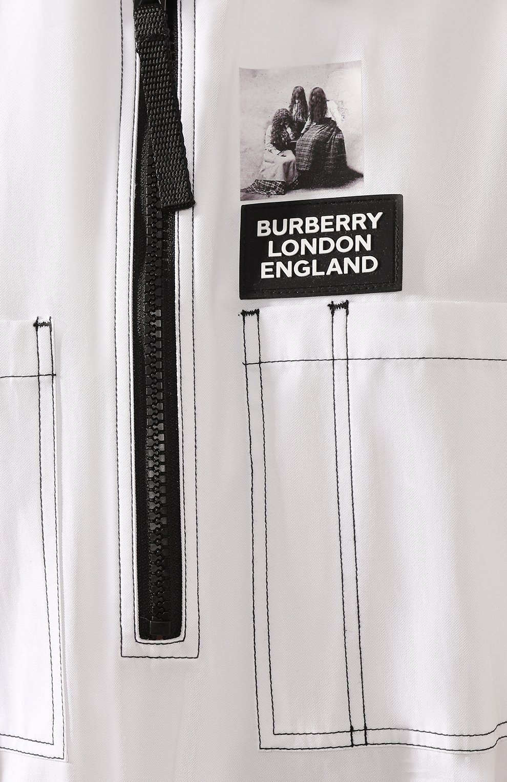 Хлопковая рубашка BURBERRY черно-белого цвета по цене 156000 руб., арт. 4564507, фото 5 Хлопковая рубашка BURBERRY, арт. 4564507, фото 5