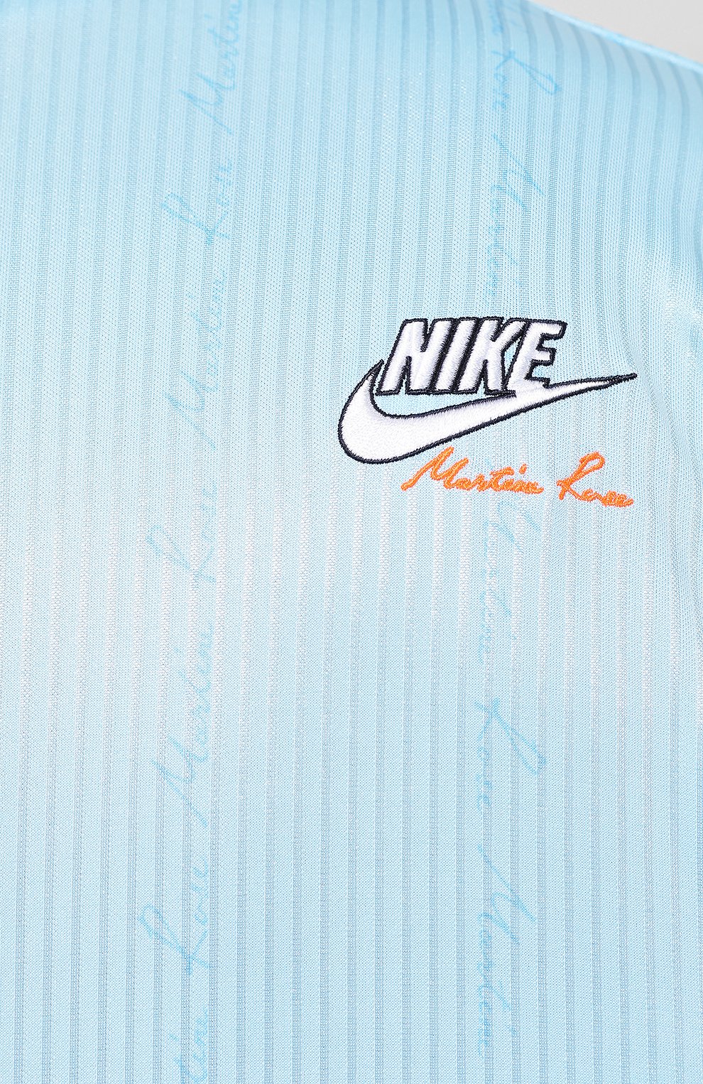 Футболка nike x martine rose NIKELAB голубого цвета по цене 11600 руб., арт. AQ8092-487, фото 5 Футболка nike x martine rose NIKELAB, арт. AQ8092-487, фото 5