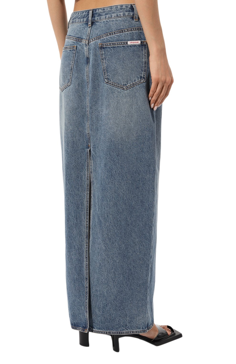 Джинсовая юбка SELF-PORTRAIT, арт. PF23-822XSK-BL, фото 4