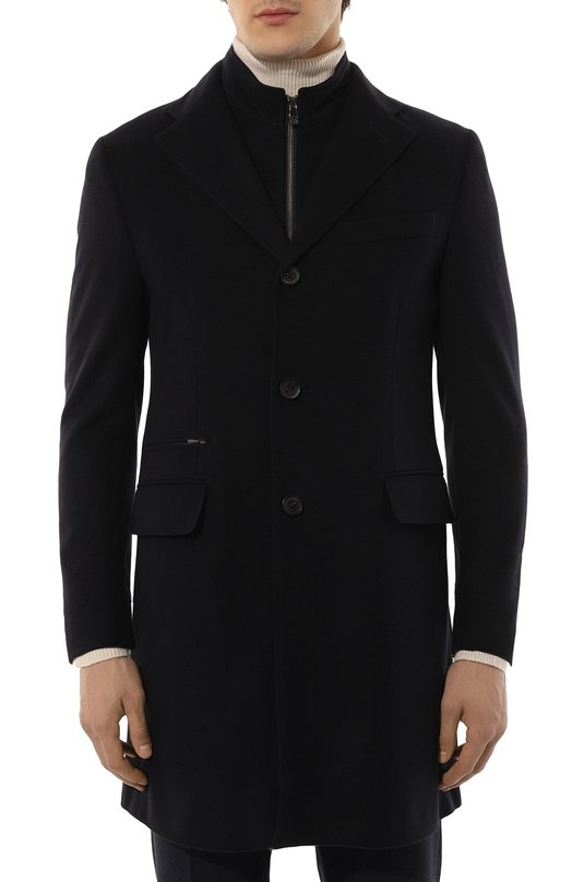 Шерстяное пальто Corneliani 941508-9412321 Синий  941508-9412321 Фото 3