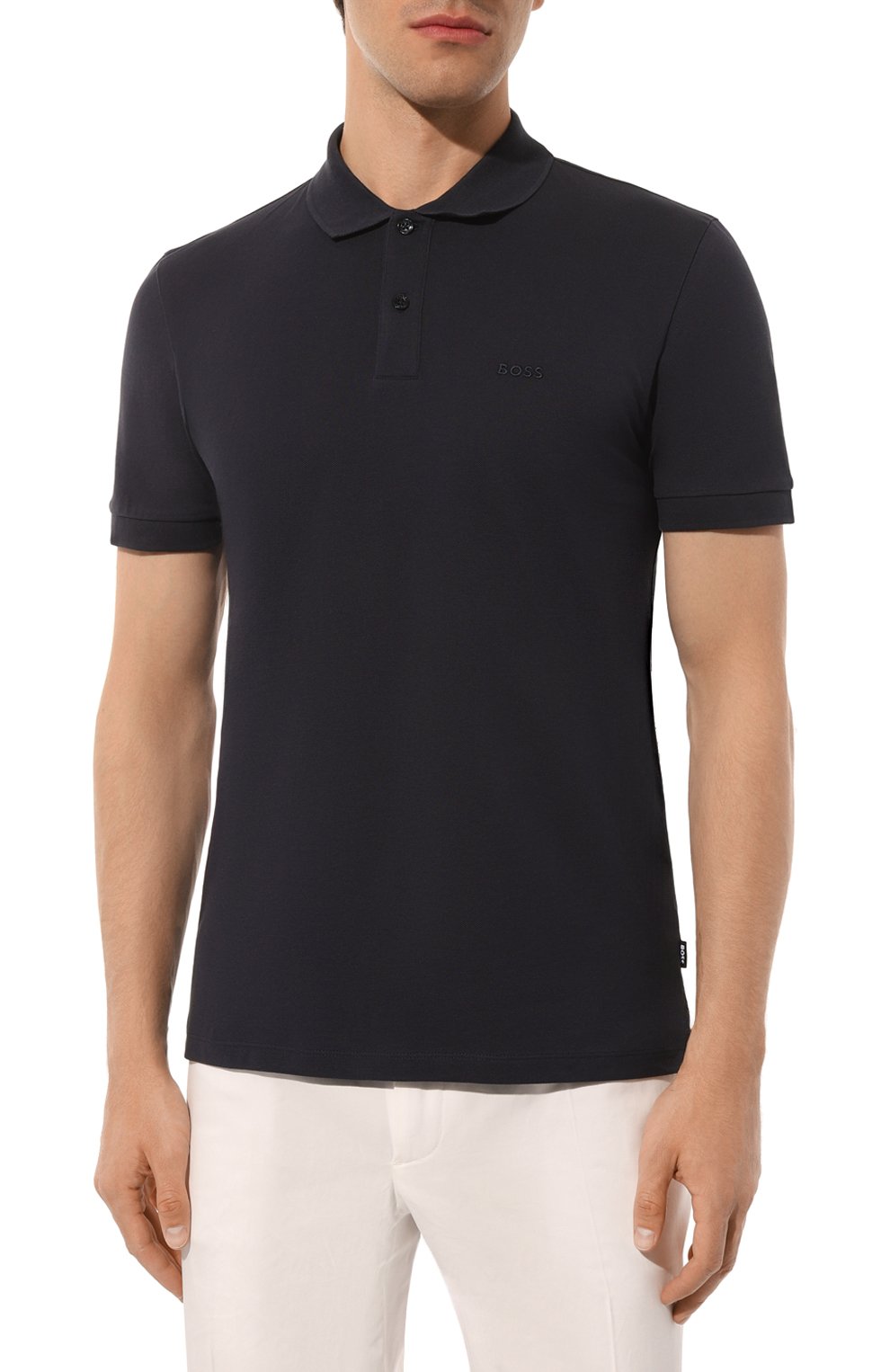 Хлопковое поло BOSS, арт. 50468362, фото 3