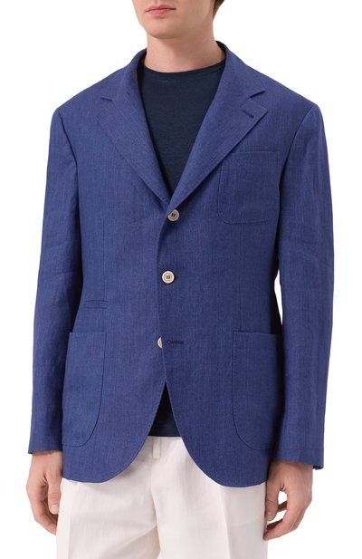Льняной пиджак BRUNELLO CUCINELLI, арт. MB4267BND, фото 4