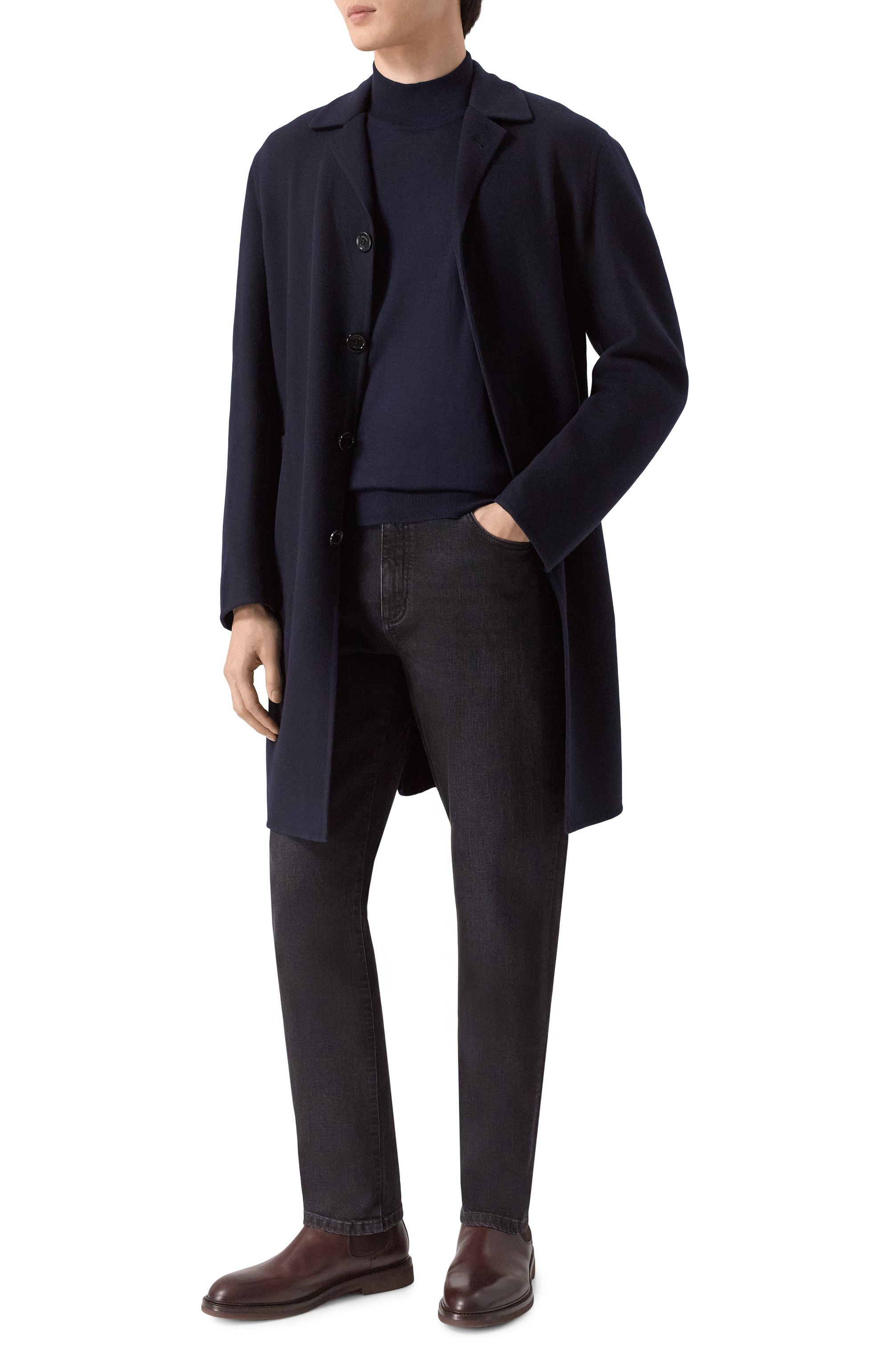 Джинсы ZEGNA черного цвета по цене 99500 руб., арт. CITY.002/E8I80, фото 2 Джинсы ZEGNA, арт. CITY.002/E8I80, фото 2