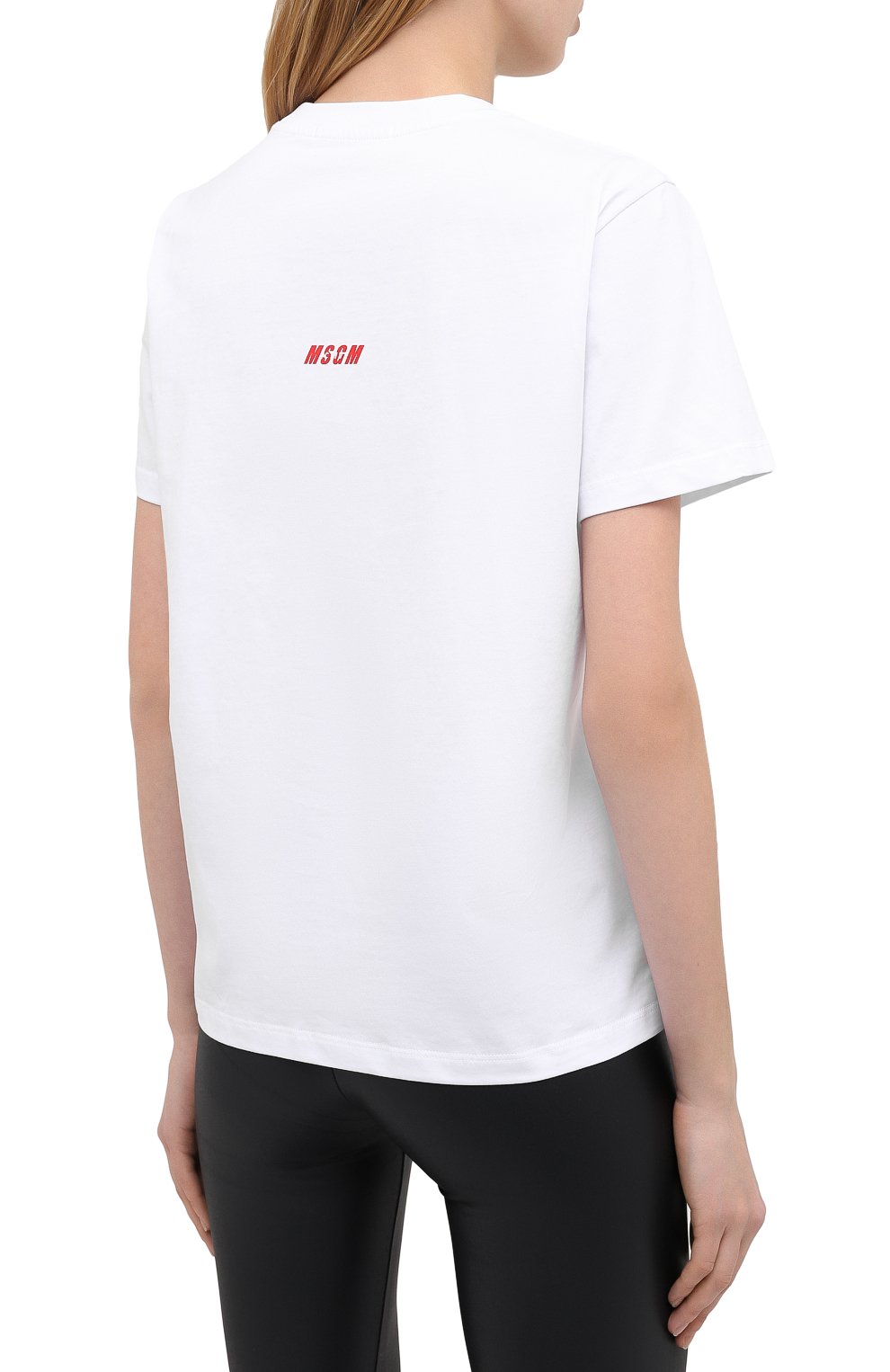Хлопковая футболка MSGM, арт. 2945MDM23 207648, фото 4