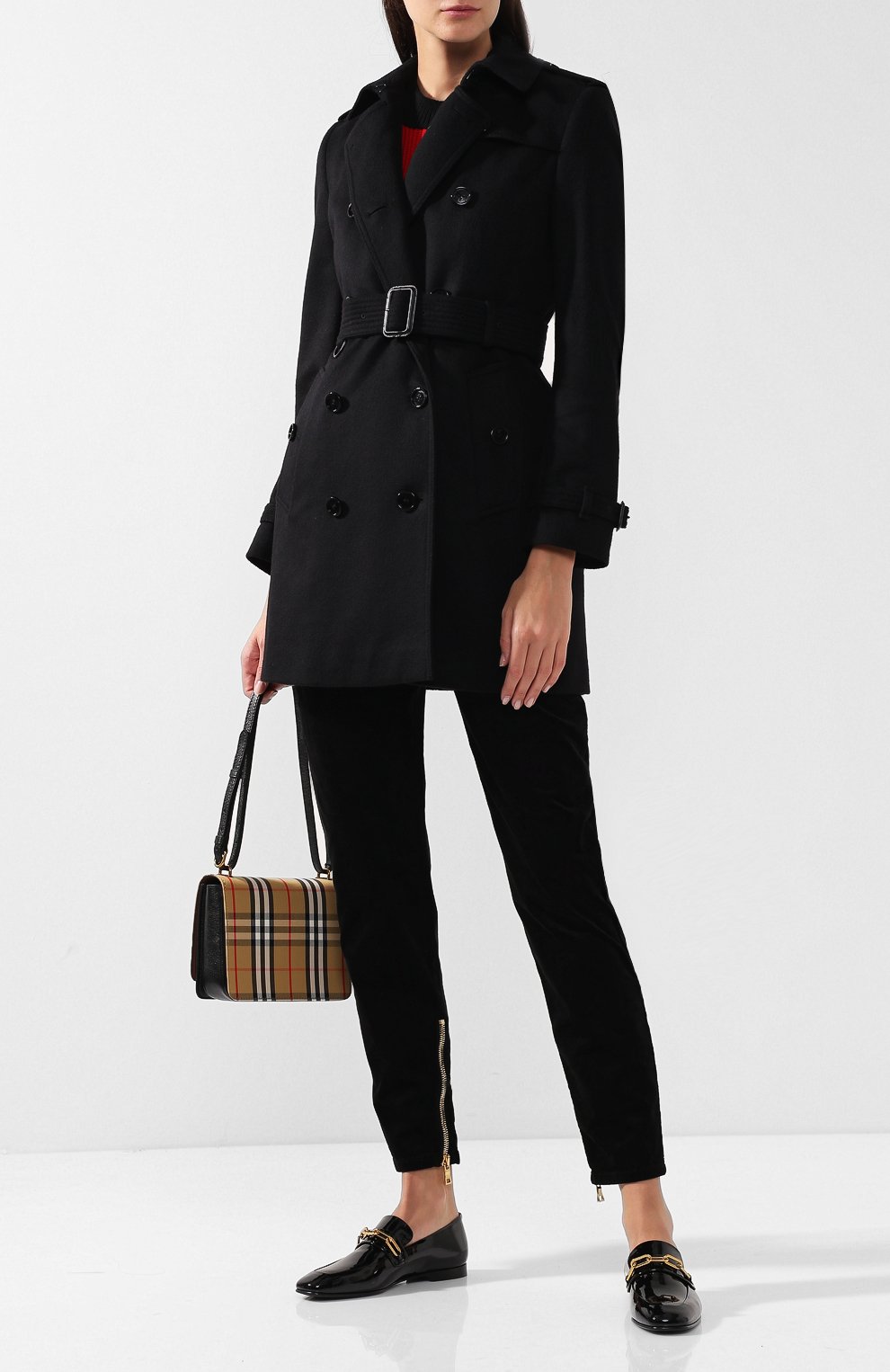Пальто с поясом из смеси шерсти и кашемира BURBERRY, арт. 3926955, фото 2