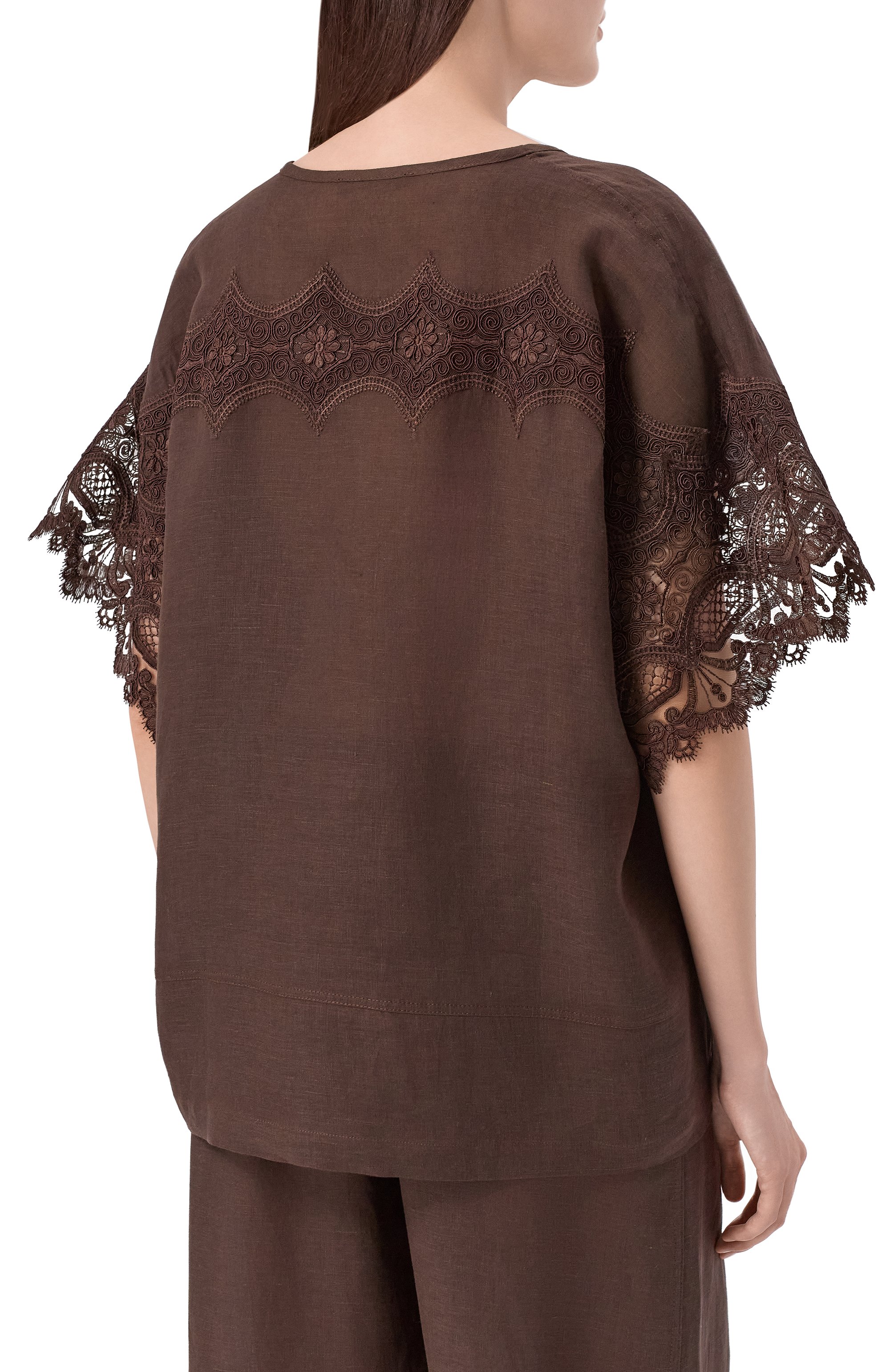 Топ изо льна и вискозы MAURIZIO, арт. W08460881, фото 4