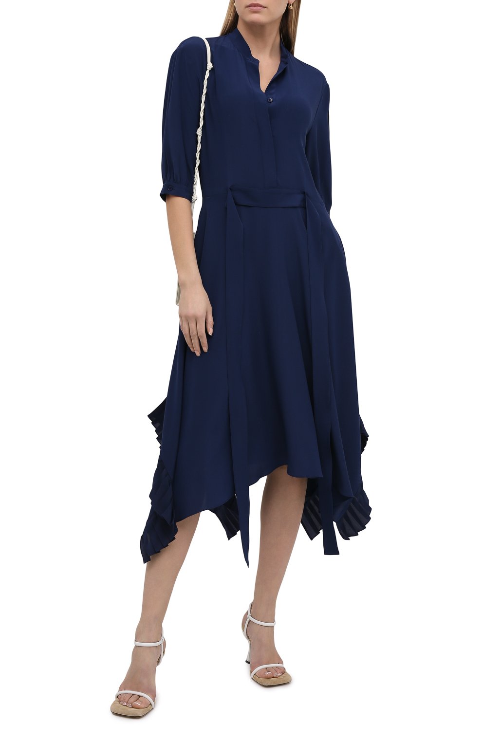 Шелковое платье STELLA MCCARTNEY синего цвета по цене 129500 руб., арт. 602910/SY206, фото 2 Шелковое платье STELLA MCCARTNEY, арт. 602910/SY206, фото 2