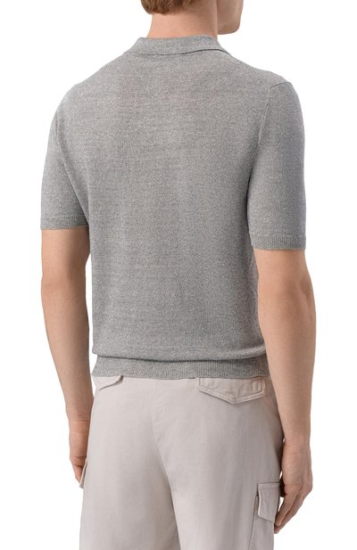 Поло изо льна и хлопка ANDREA CAMPAGNA, арт. PL1MCSK/LC14R, фото 4