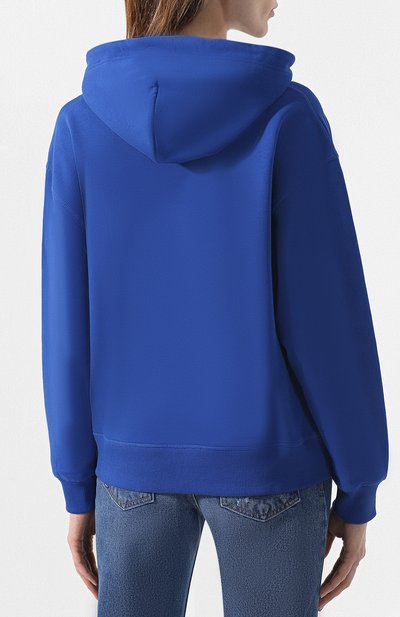 Хлопковое худи KENZO синего цвета по цене 25250 руб., арт. 2SW777952, фото 4 Хлопковое худи KENZO, арт. 2SW777952, фото 4