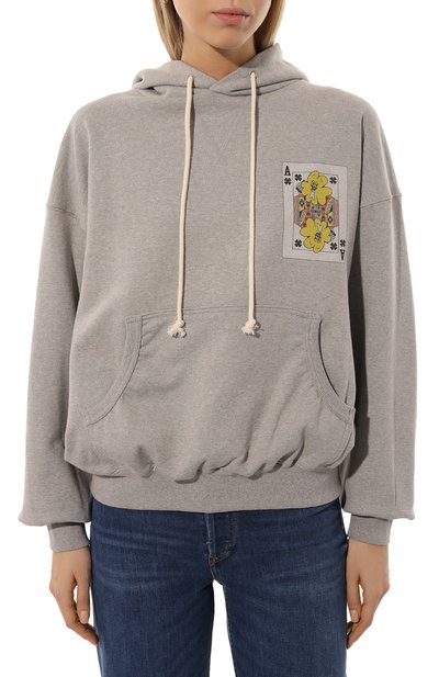 Хлопковое худи AECA WHITE, арт. FWCMFWBDTSPSO014C0, фото 3