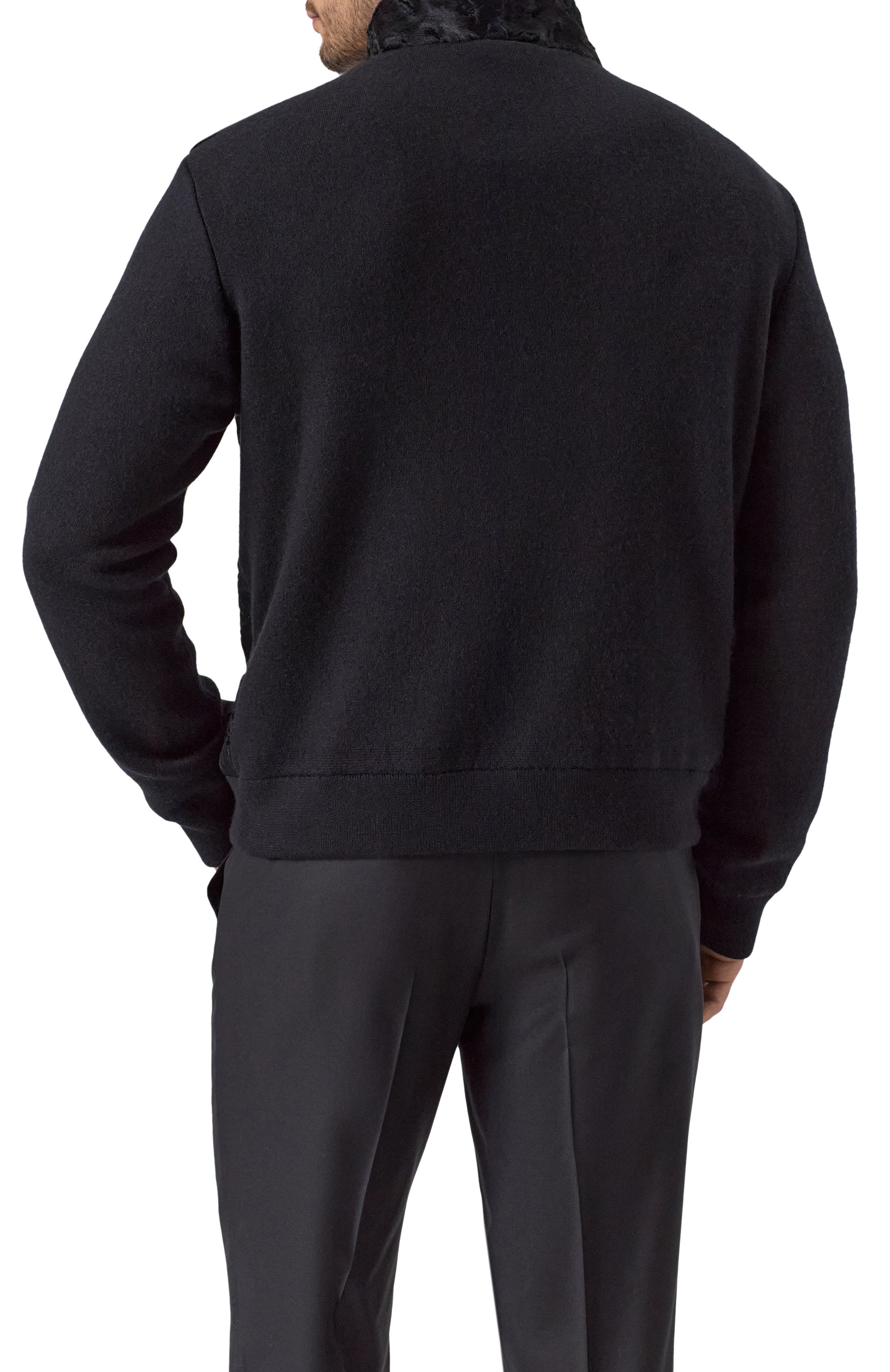 Кардиган с отделкой из свакары MVST, арт. FTRECK-ES4440SW BS, фото 4