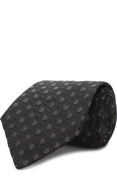 Мужской шелковый галстук с узором GIORGIO ARMANI, арт. 360054/8A945