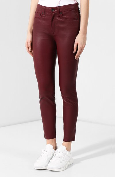 Кожаные брюки RAG AND BONE, арт. WAW19F7049LF49, фото 3