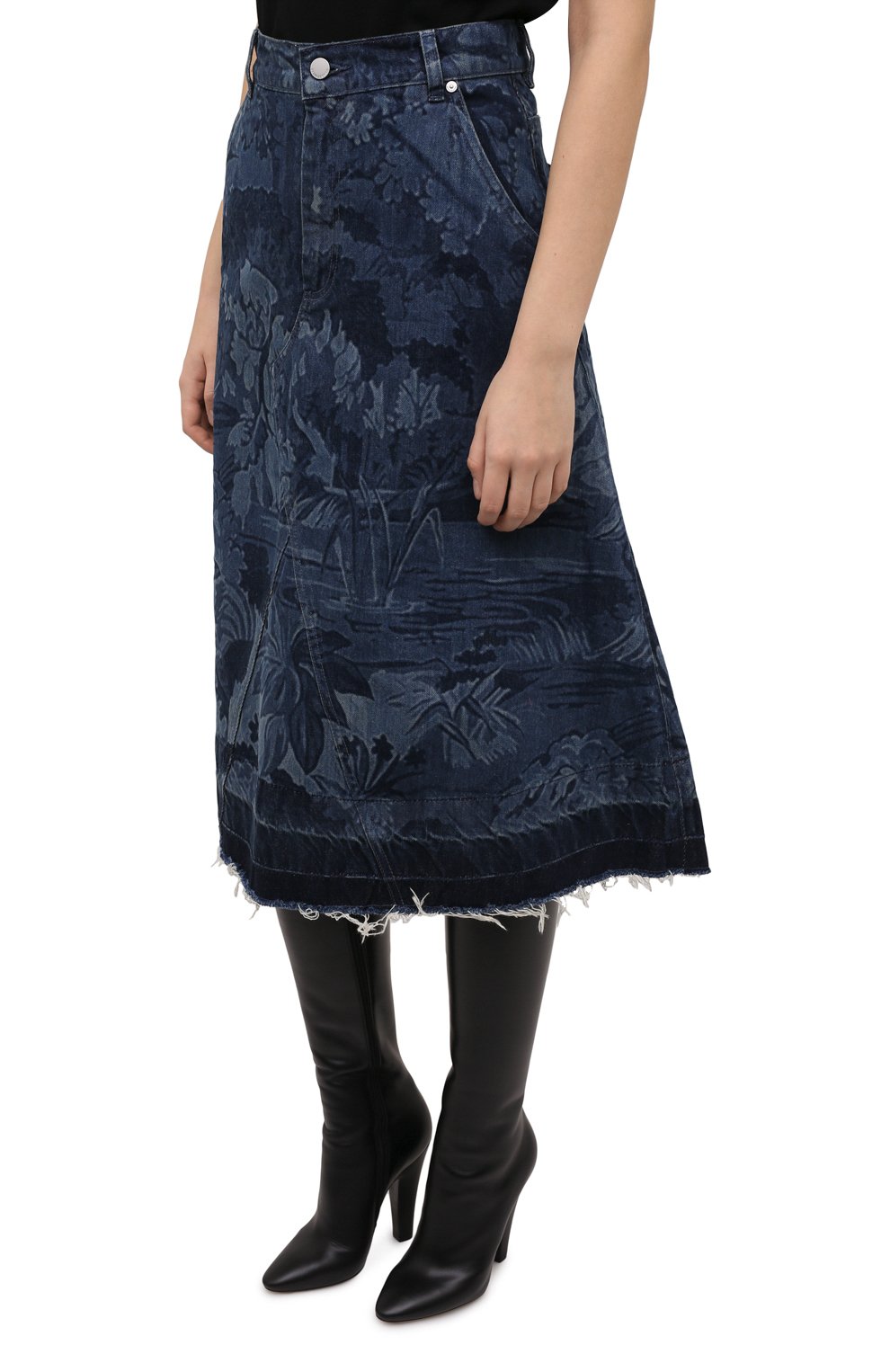 Джинсовая юбка REDVALENTINO, арт. XR3DD05G/6B5, фото 3