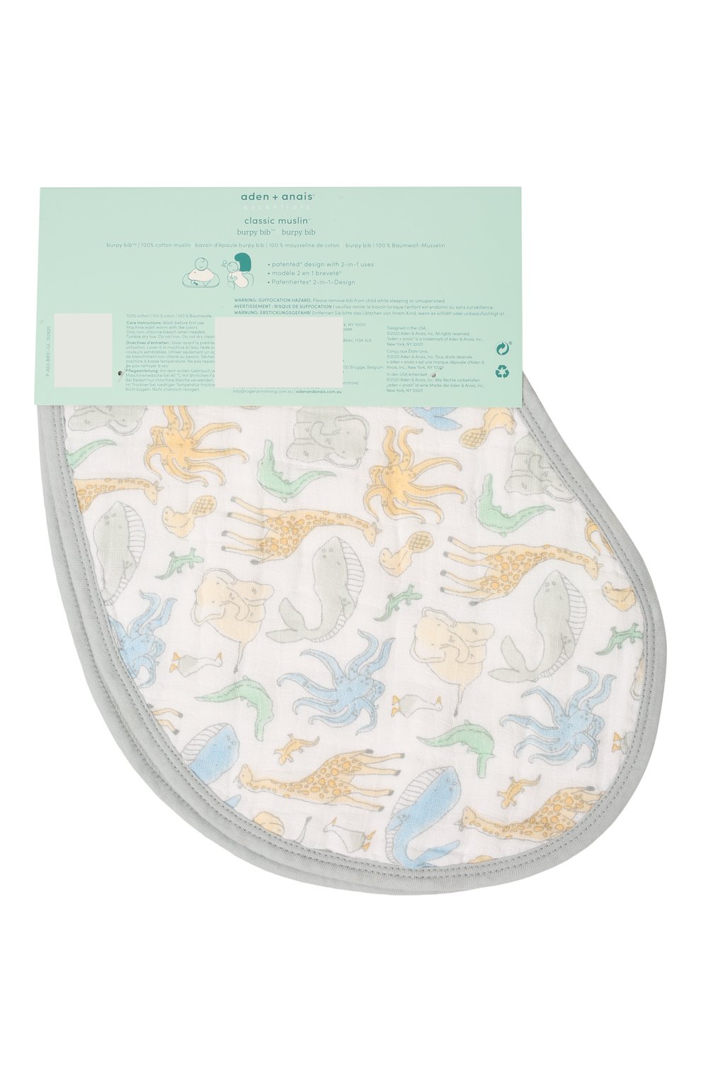 Хлопковый нагрудник ADEN+ANAIS, арт. EBBC10017, фото 2