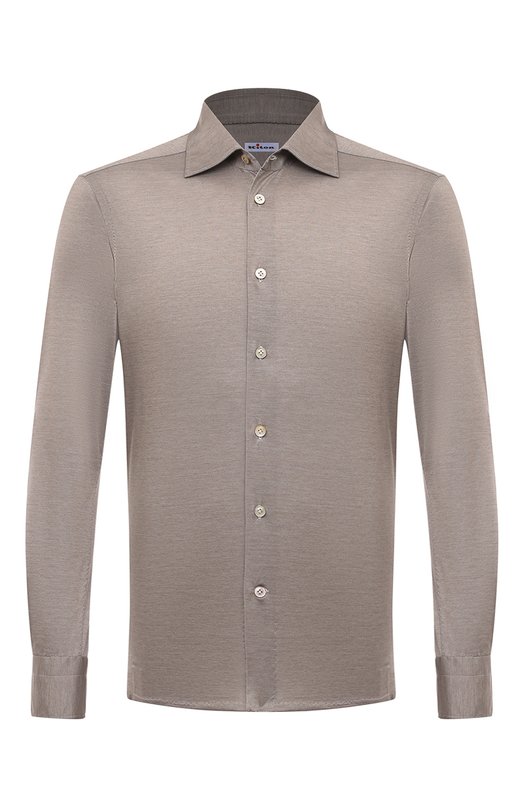 

Хлопковая рубашка Kiton, Серый