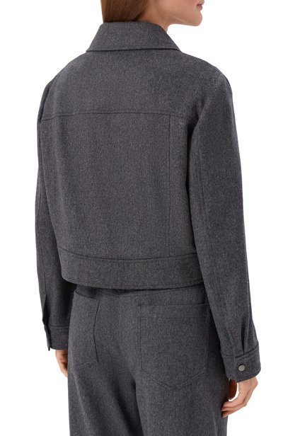 Шерстяная куртка BRUNELLO CUCINELLI темно-серого цвета по цене 382500 руб., арт. MG5497459P, фото 4 Шерстяная куртка BRUNELLO CUCINELLI, арт. MG5497459P, фото 4