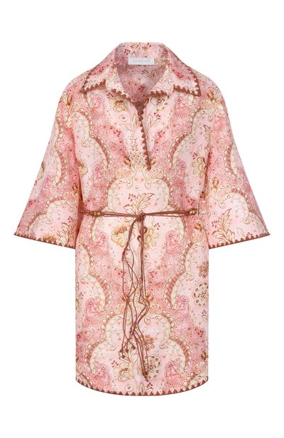 Женское льняное платье ZIMMERMANN, арт. 5810DRS263