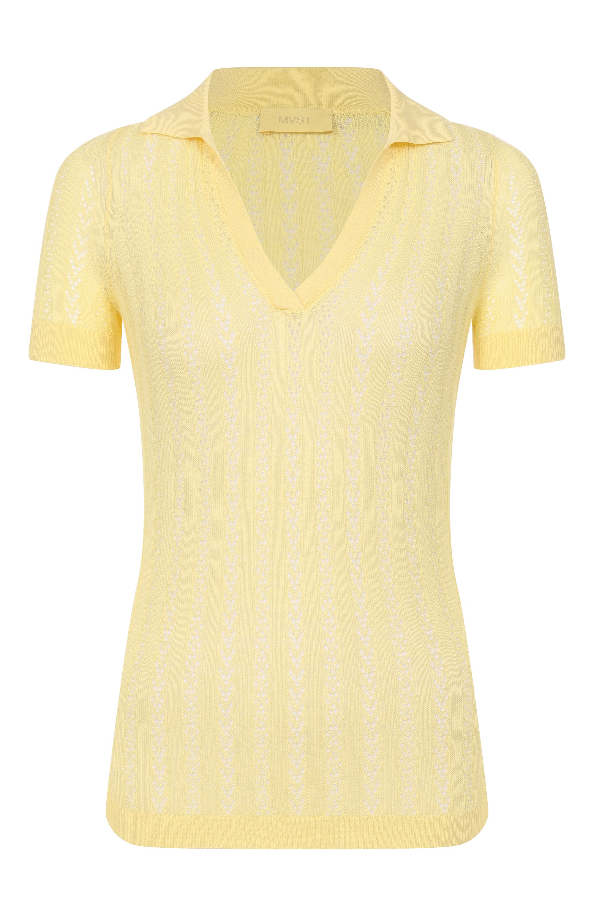 Поло из шелк а и хлопка MVST, арт. M26.CSW.K432/G0NG, фото 1