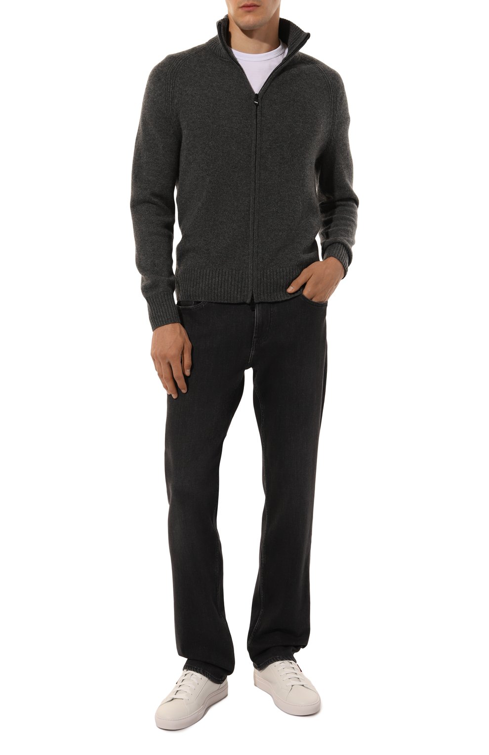 Джинсы standard 7 FOR ALL MANKIND темно-серого цвета по цене 30750 руб., арт. JSMNE060BF, фото 2 Джинсы standard 7 FOR ALL MANKIND, арт. JSMNE060BF, фото 2