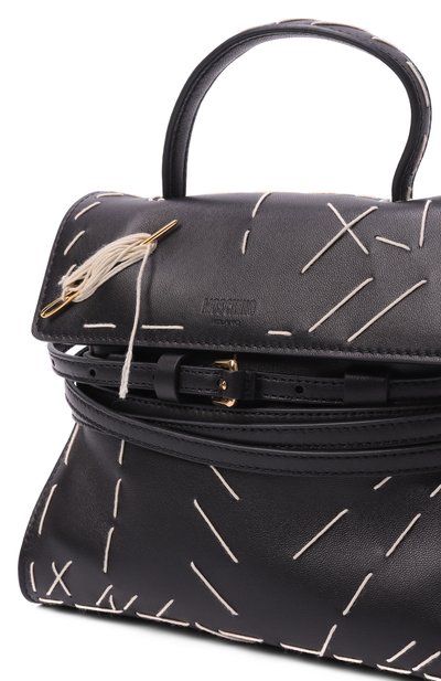 Сумка tie me small MOSCHINO черного цвета по цене 165000 руб., арт. MC4201PP0N/0A3, фото 3 Сумка tie me small MOSCHINO, арт. MC4201PP0N/0A3, фото 3