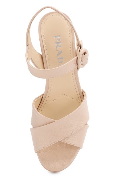 Кожаные босоножки PRADA, арт. 1XP890-3A9S-F0236-B065, фото 4