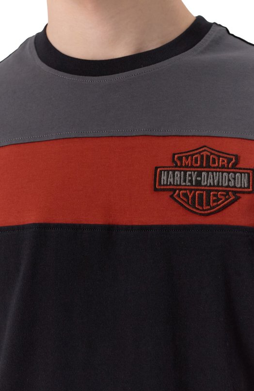 Хлопковая футболка Harley-Davidson 99064-21VM Чёрный  99064-21VM Фото 5
