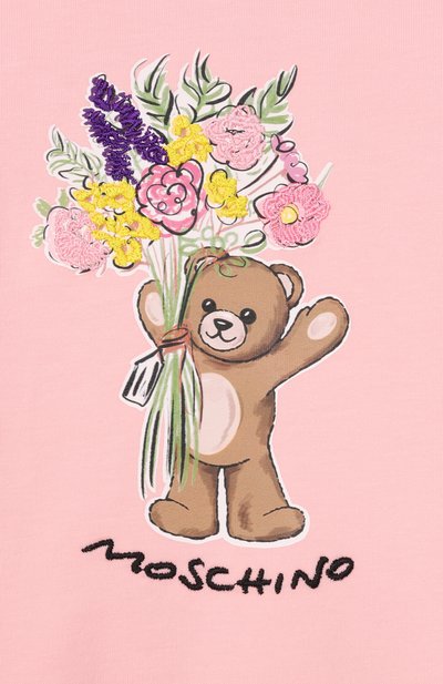 Хлопковый свитшот MOSCHINO, арт. HLF02M/LDA00, фото 3