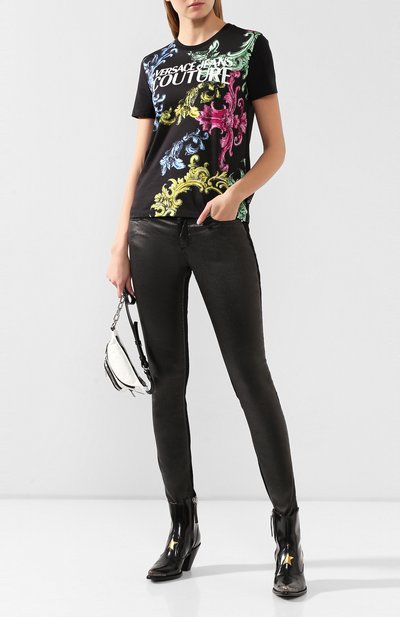 Хлопковая футболка VERSACE JEANS COUTURE, арт. B2HUB7M3-UDM613 62/30288, фото 2
