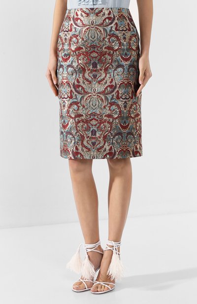 Юбка DRIES VAN NOTEN синего цвета по цене 47500 руб., арт. 201-10802-9367, фото 3 Юбка DRIES VAN NOTEN, арт. 201-10802-9367, фото 3