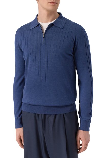 Поло из шерсти и шелка ZILLI, арт. KZP001M0230VZRD00, фото 3