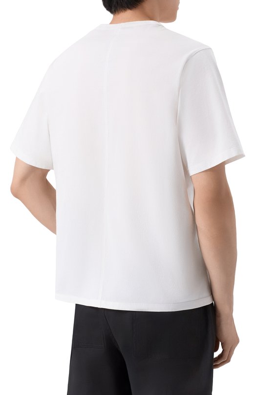 Хлопковая футболка Rick Owens RU01F2232/JA Белый  RU01F2232/JA Фото 4